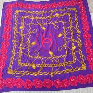Vintage Chanel silk scarf